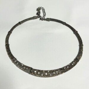 VTG Premier Designs Heirloom Intricate Design Choker-Style Necklace w/3"Extender